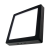 24W Sıva Üstü Kare LED Panel Armatür - Siyah